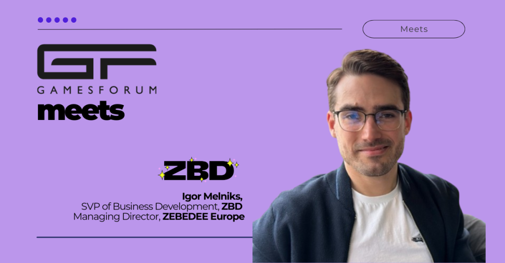 Gamesforum Meets… Igor Melniks, SVP of Business Development, ZBD image