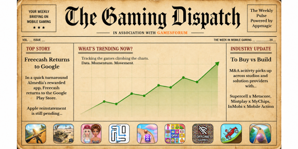 The Gaming Dispatch: Freecash Returns, AppLovin Q1 Report, Angry Birds Hall of Fame, Supercell x Metacore, Mistplay x MyChips, InMobi x Mobile Action image