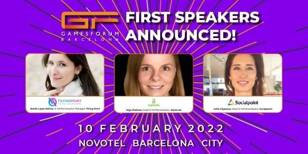 First speakers announced for Gamesforum Barcelona 2022 image